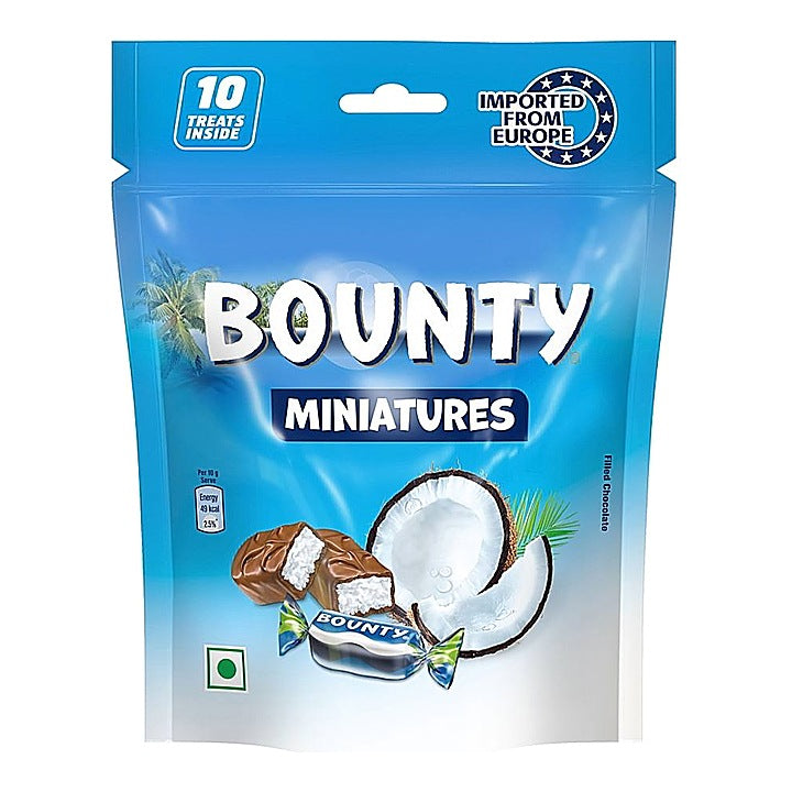 Bounty Miniatures Filled Chocolate : 100 g