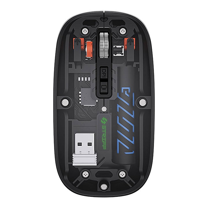Striff NEO Wireless Transparent Mouse (Black) : 1 Unit