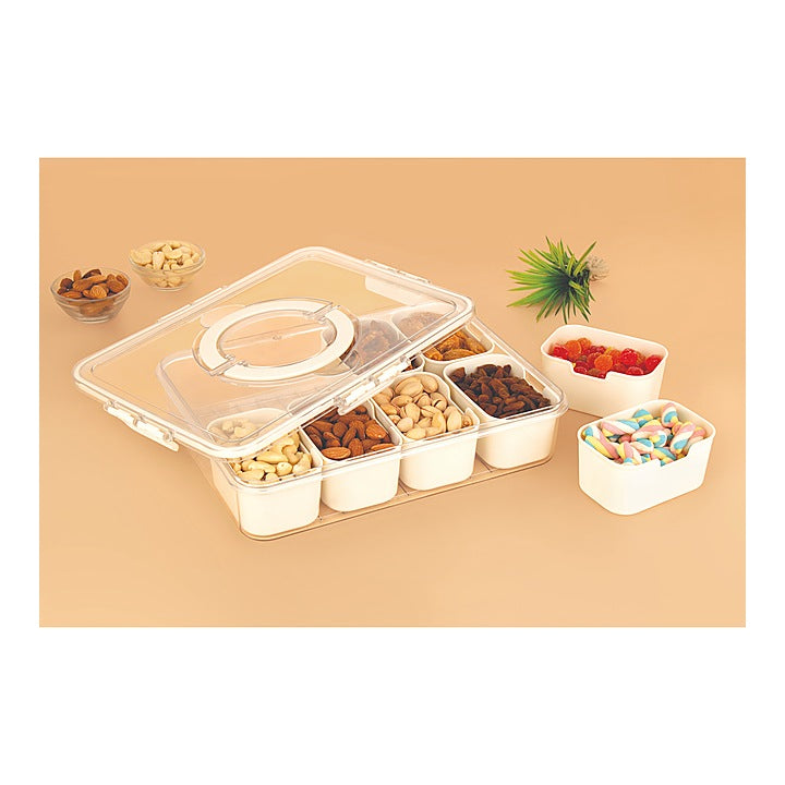 Happy Family 8 Compartment Multipurpose Organizer Box - White : 1 Unit