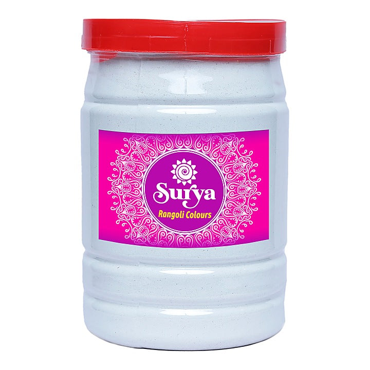 Surya Rangoli Jar - 2 Kg (White) : 1 Unit