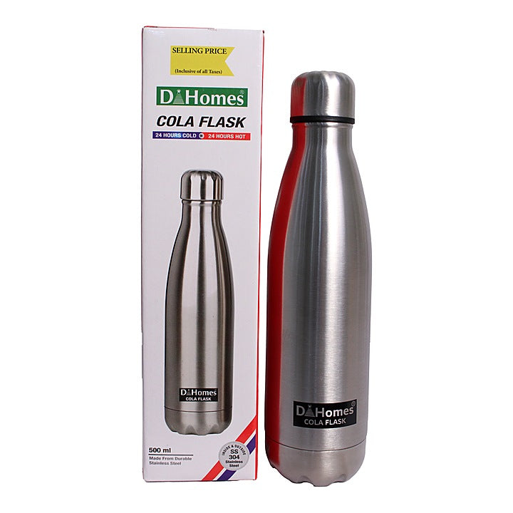 D Homes Stainless Steel Vacuum Cola Flask Bottle (500 ML) : 1 Unit