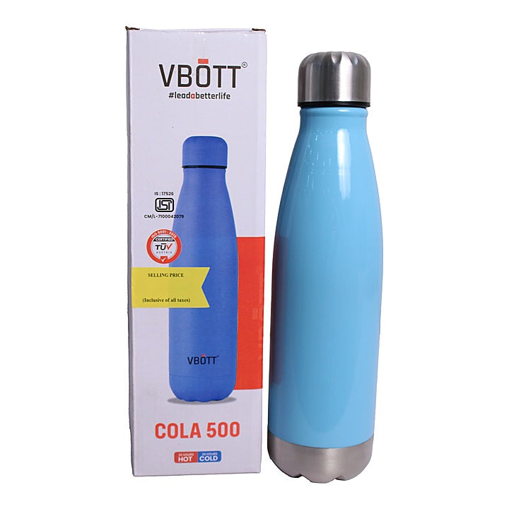 V Bott Stainless Steel Cola Flask Bottle - 480 ml : 1 Unit
