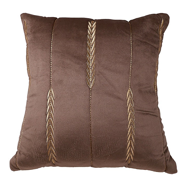 VAA Raindrop Stripes Holland Cushion Cover D23 (Brown) - 40x40 CM : 1 U