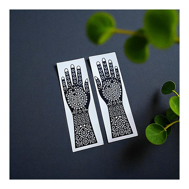 House Of Festival Full Hand Mhendi Design Sticker Pack Of 2 : 1 Unit