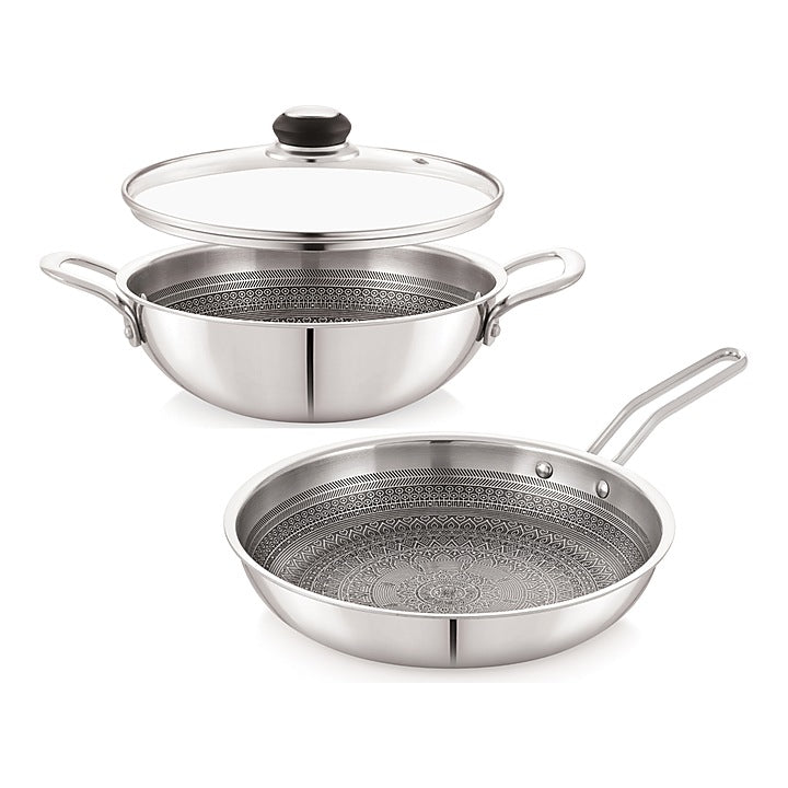 Anjali Stainless Steel Triply Mandala Cookware - Set of 2 : 1 Unit