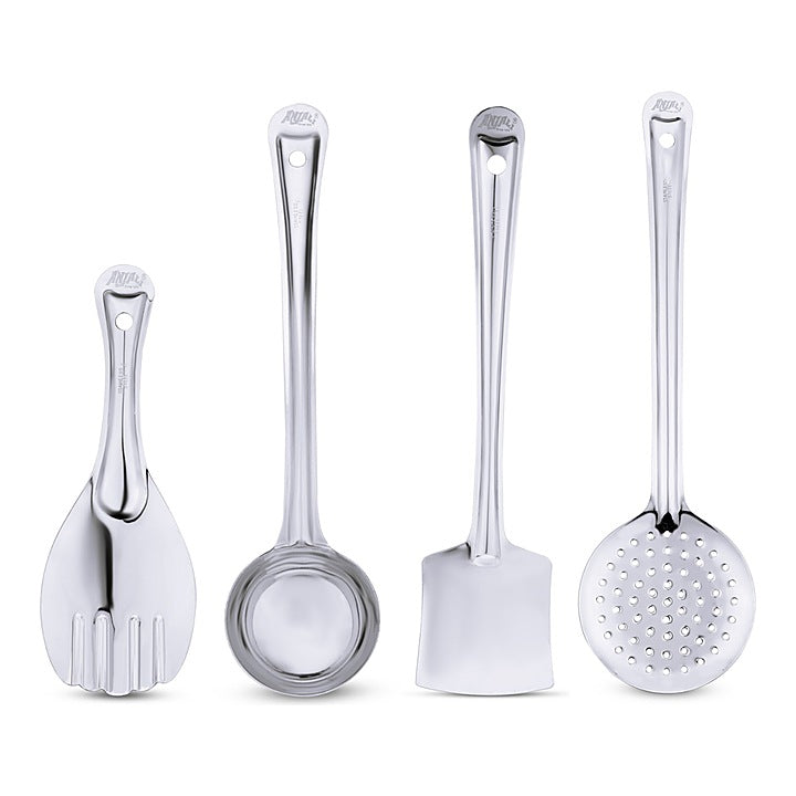 Anjali Stainless Steel Serving Spoon & Ladle - Set of 4 : 1 Unit