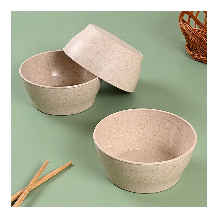 Mahaware Eco Friendly Ivalo Bowl (Beige) - 600 ml : Set of 3 : 1 Unit