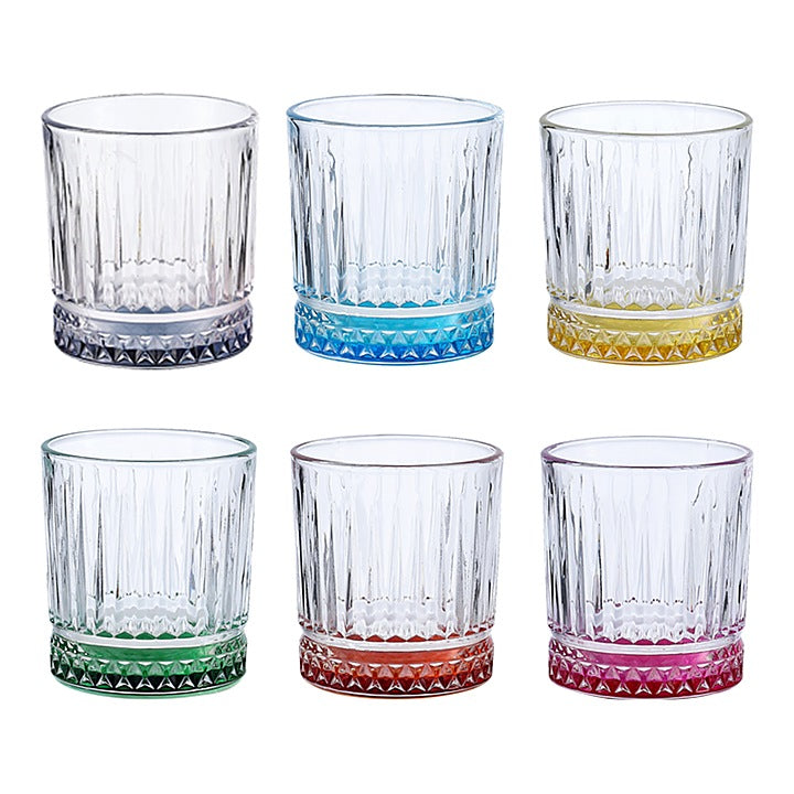 Sanjeev Kapoor Dubai Whiskey Coloured Glasses (330 ml) - Set of 6 : 1 Unit