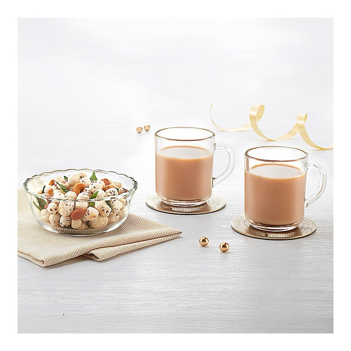 Borosil Jublie Glass Bowl & Mugs - Set of 3 : 1 Unit