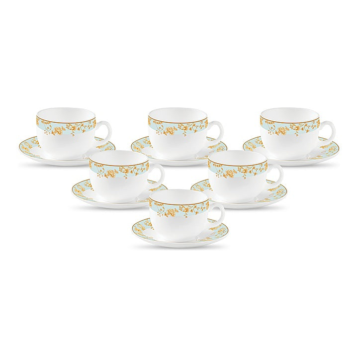 La Opala Sovrana Medusa Gold Cup & Saucer (160 ml) : 6 N