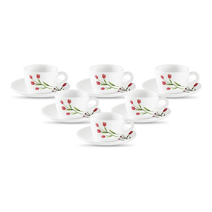 La Opala Princess Radiant Curves Cup & Saucer (150 ml) : 6 N