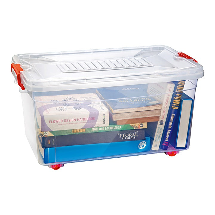 Joyo Roller Plastic Storage Container With Wheels - 30 L : 1 Unit