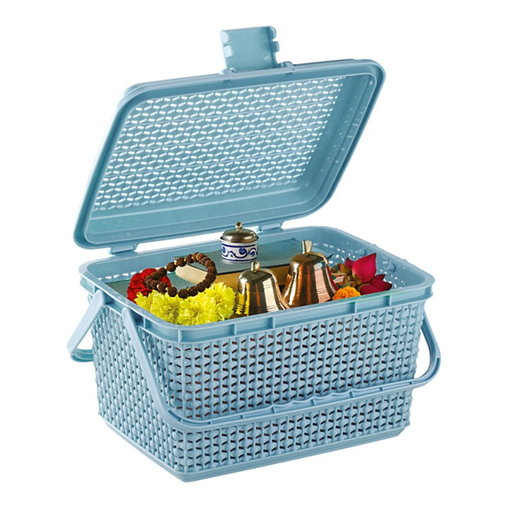 Joyo Filo Plastic Multipurpose Basket (Small) - Ice cabbage : 1 Unit