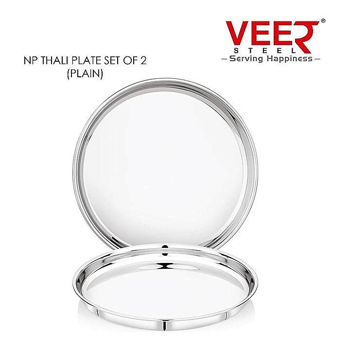 Veer Stainless Steel Thali Set : 2 N