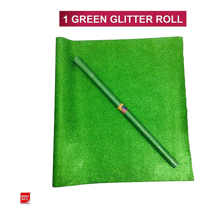 Dailyso Original Glitter Decoration Paper 55 X 100 Cm Green : 1 Unit