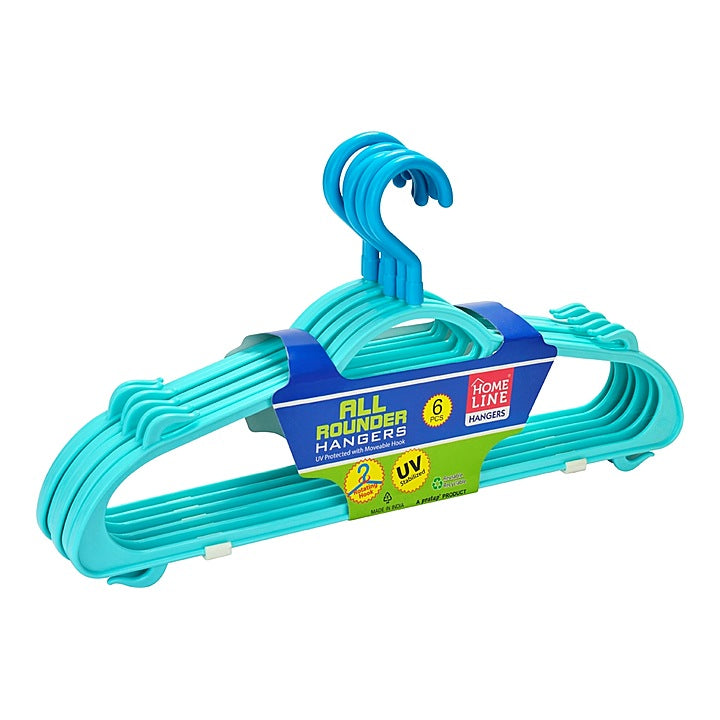 Pratap All Rounder Hanger (Blue) Set Of 6 : 1 Unit