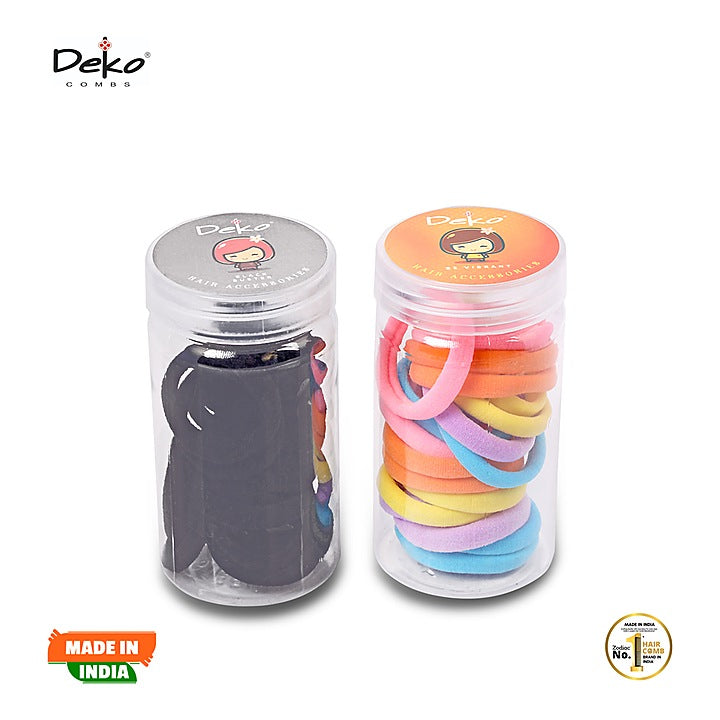 Deko 40P Rubber Band (Fairy Touch & Black) - Pack Of 40 : 1 Unit