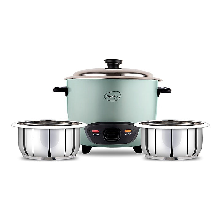 Pigeon Inox Erc 1L Rice Cooker (Green) : 1 Unit