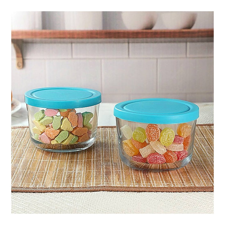 Sanjeev Kapoor Frigoverre Glass Flat Container (400 ml) : 2 N