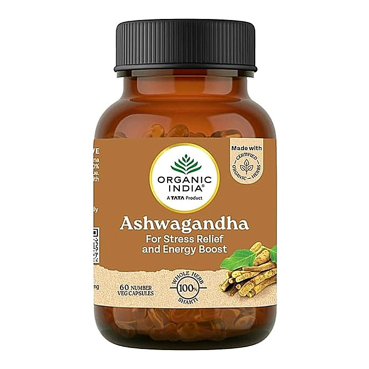 Organic India Ashwagandha Capsules : 60 U