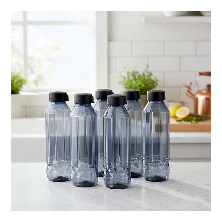 Steelo Apsara Plastic Water Bottle Grey - 900 ml : 6 N