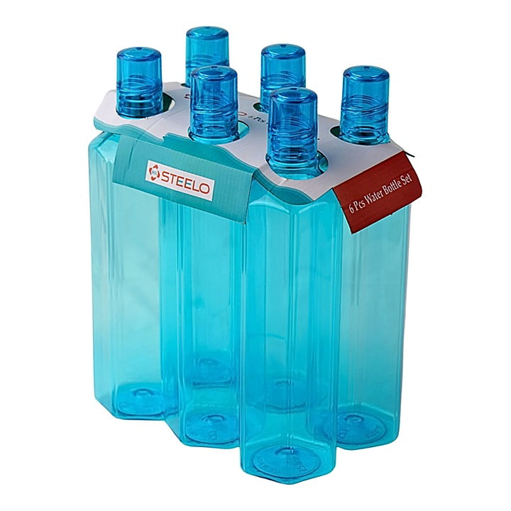 Steelo Shara Plastic Water Bottle T.Blue - 1 L : 6 N