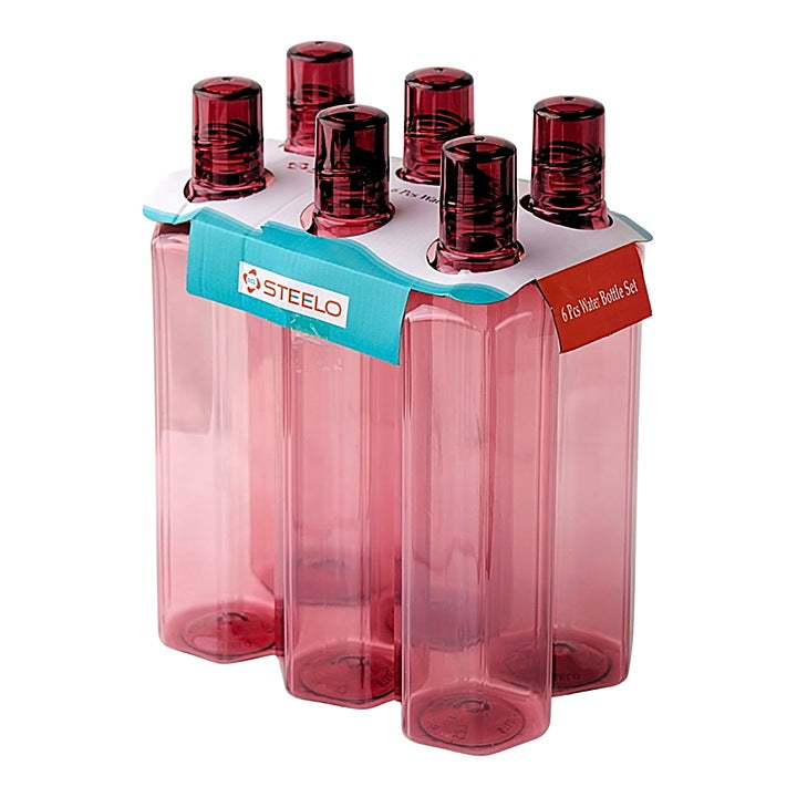 Steelo Shara Plastic Water Bottle Wine - 1 L : 6 N