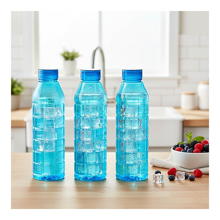 Steelo Checkin Plastic Water Bottle Blue - 1 L : 3 N