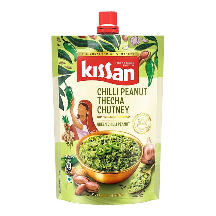 Kissan Chilli Peanut Thecha Chutney : 200 g