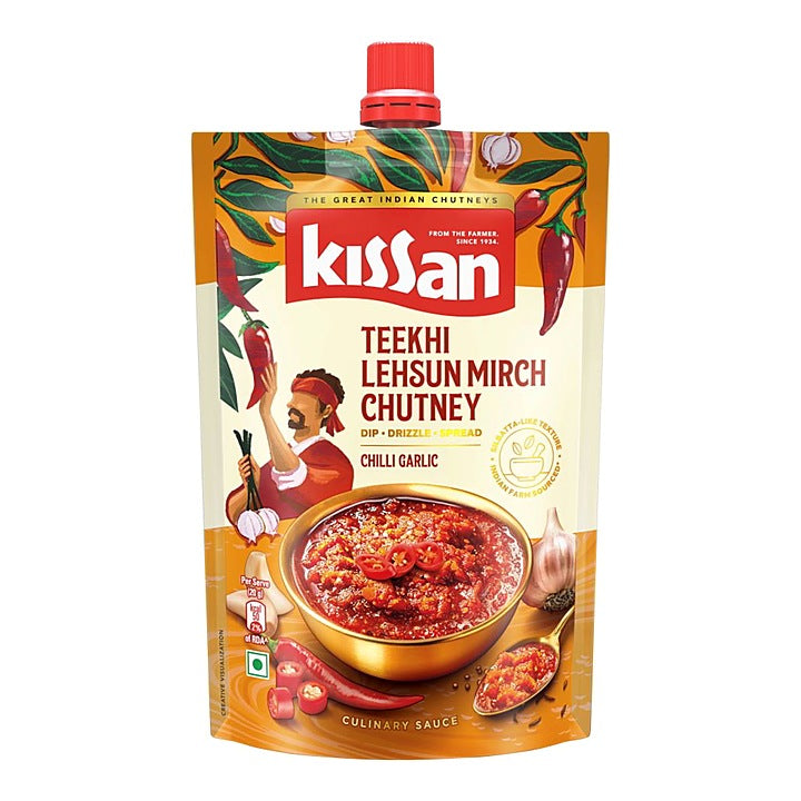 Kissan Teekhi Lehsun Mirch Chutney : 200 g