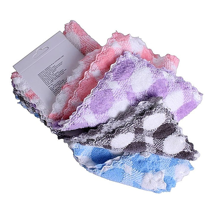 Microfiber Face Towel (Assorted) 25x25 cm - 4 Towels : 1 Unit