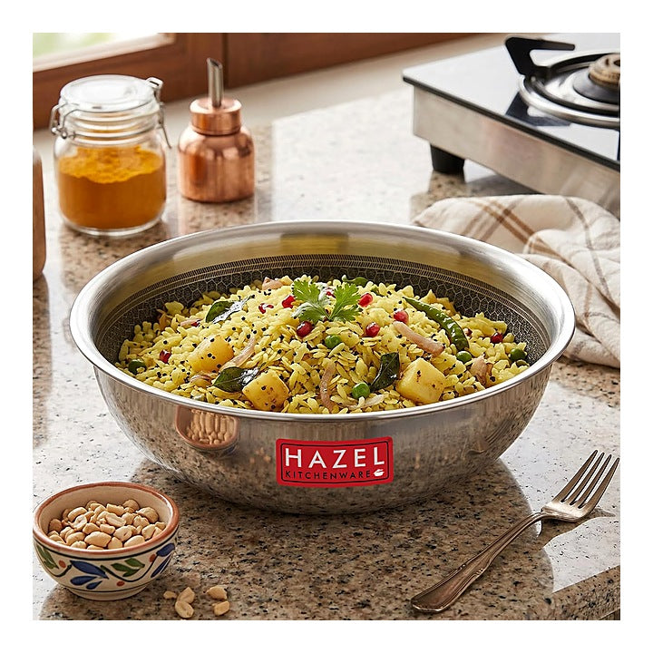 Hazel Triply Honeycomb Non-Stick Tasla - 22 Cm : 1 Unit