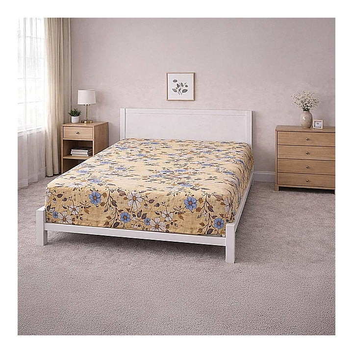 Vaa D-53 Single Bedsheet 140 GSM (Yellow) - 147 x 224 cm : 1 Unit