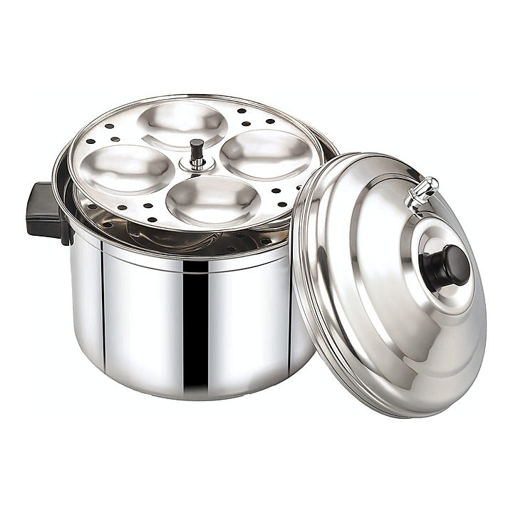 Bombay Kookware Stainless Steel Idli Cooker With 6 Plate : 1 Unit