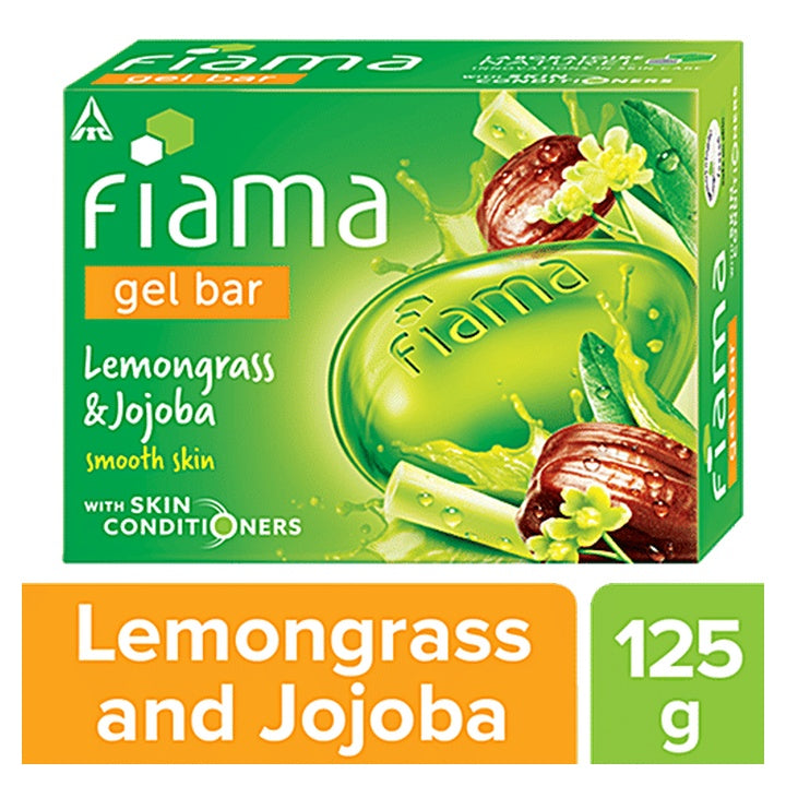Fiama Lemongrass & Jojoba Gel Bar - Makes Skin Smooth, With Skin Conditioner (125 g)