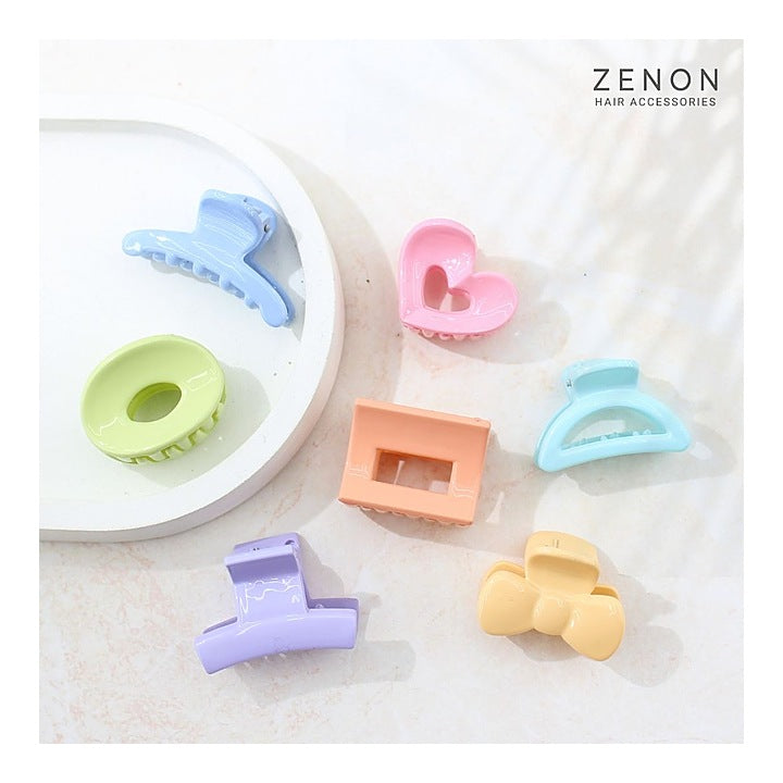 Zenon Mini Hair Claw Clip M3 (Pastel Gloss) 7 Pieces : 1 Unit