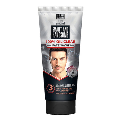 Emami Smart And Handsome 100% Oil Clear Face Wash : 150 g