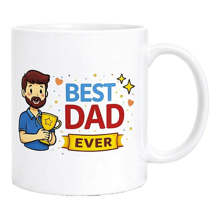 Best Dad Ever Coffee Mug By Prahilux - 330 ml : 1 Unit