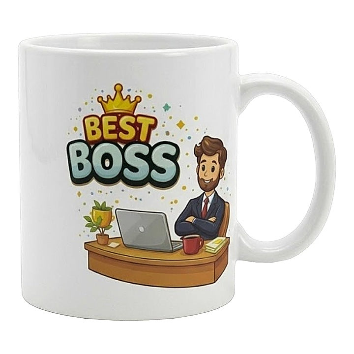 Best Boss Coffee Mug By Prahilux - 330 ml : 1 Unit