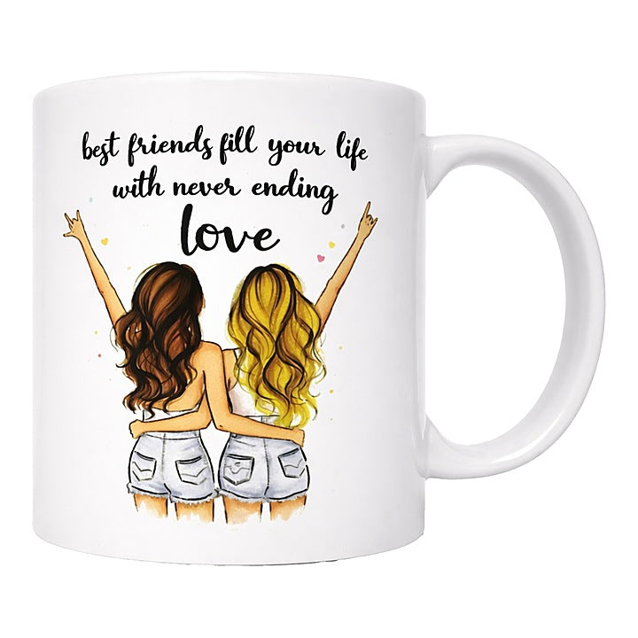 Best Friend Coffee Mug By Prahilux - 330 ml (D2) : 1 Unit