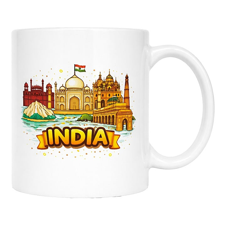 India Coffee Mug By Prahilux - 330 ml : 1 Unit