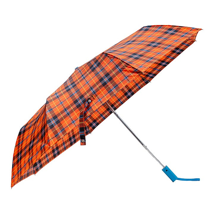 Sun Umbrella Check Printed 3 Fold Princess 7 Auto Open : 1 unit