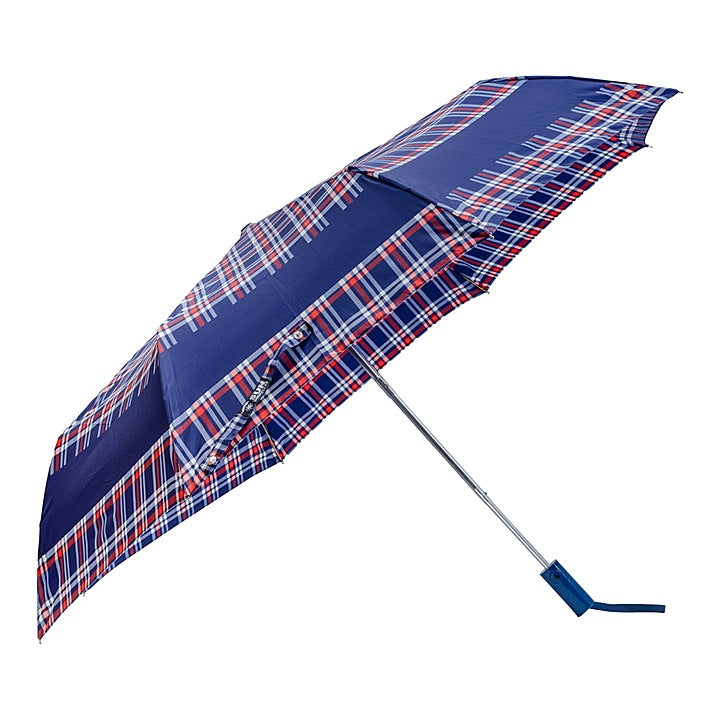Sun Umbrella Check Printed 3 Fold Princess 9 Auto Open : 1 unit