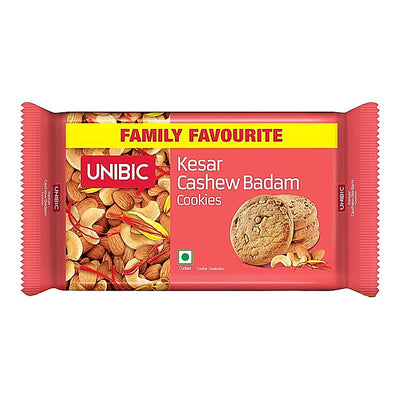 Unibic Kesar Cashew Badam Cookies : 195 g