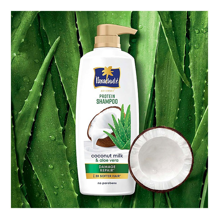 Parachute Advansed Coconut Milk & Aloevera Protein Shampoo : 650 ml
