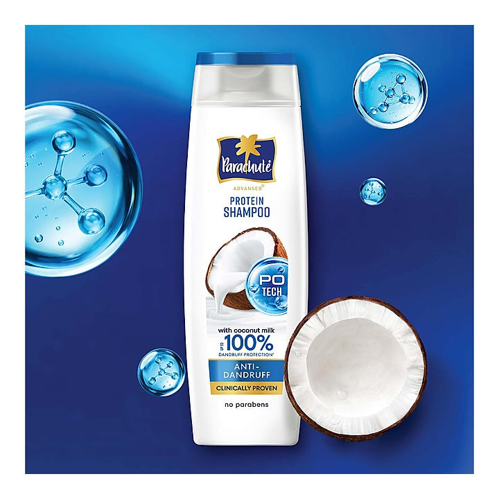 Parachute Advansed Coconut Milk & Anti-Dandruff Protein Shampoo : 170 ml