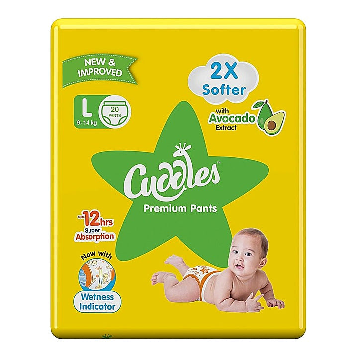 Cuddles Premium Pants - Large : 20 Unit