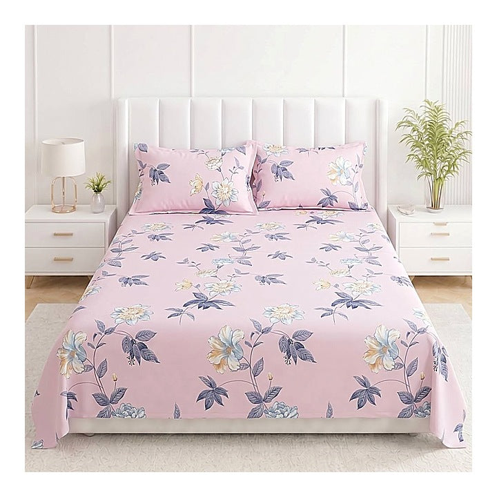 Mafatlal Pearl Double Bedsheet (10) 130 GSM - Floral 228 x 254 cm : 1 Unit
