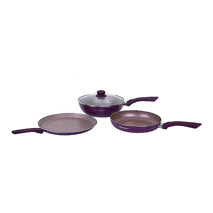 Wonderchef Royal Velvet Plus Set (Purple) - 4 Pieces : 1 Unit