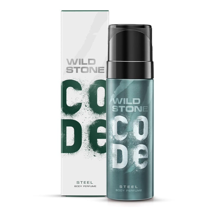 Wild Stone Code Steel Long Lasting No Gas Body Perfume For Men, 150Ml - Steel, Spray